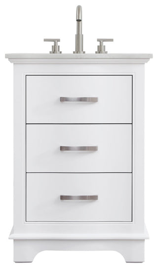Home Living Knox 24" Single Bathroom Vanity, White