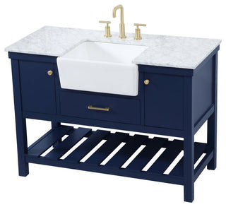 Home Living 22" Farmhouse Blue-Light Bathroom Vanity