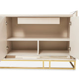 Carmela Console Cabinet Shimmering Ivory
