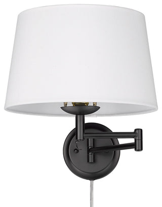 Eleanor 1 Light Articulating Wall Sconce With Modern White Shade Shade