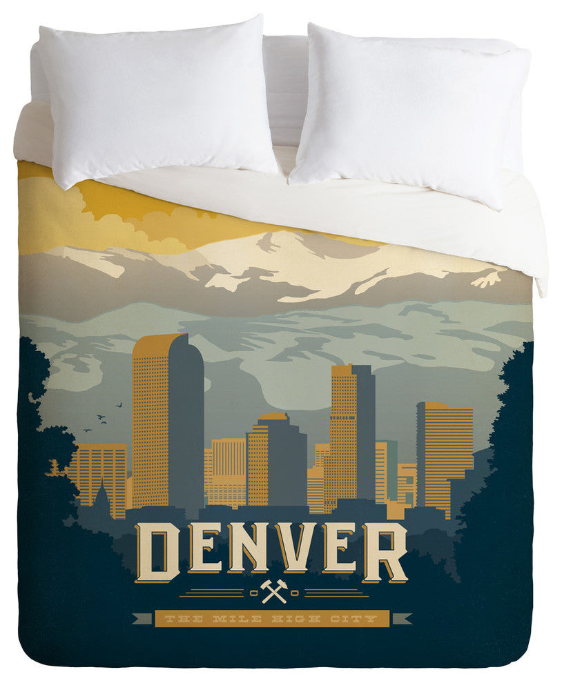 Deny Designs Anderson Design Group Denver 1 Duvet Cover - Lightweight