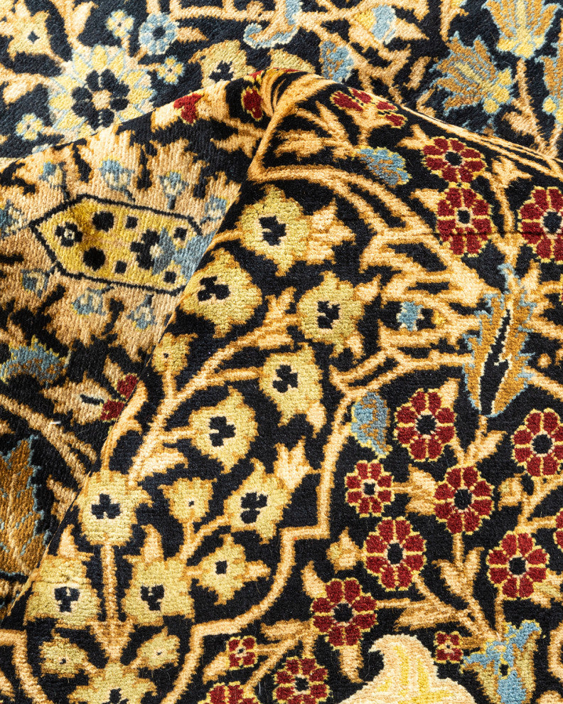 Mogul, One-of-a-Kind Hand-Knotted Area Rug Black, 6'2"x9'3"