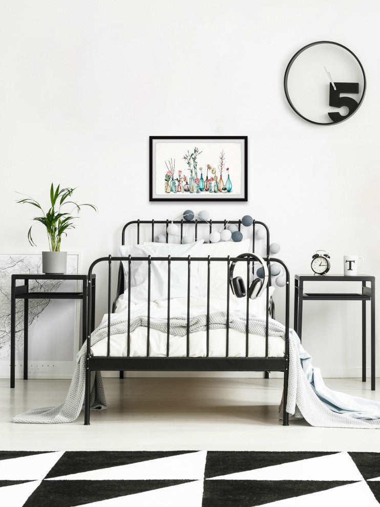 "Bottles and Jars" Framed Painting Print