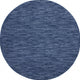 8' Blue Round Non Skid Indoor Outdoor Area Rug