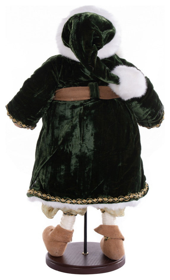Vickerman KV200919 19" Silent Night Collection Santa Doll With Stand