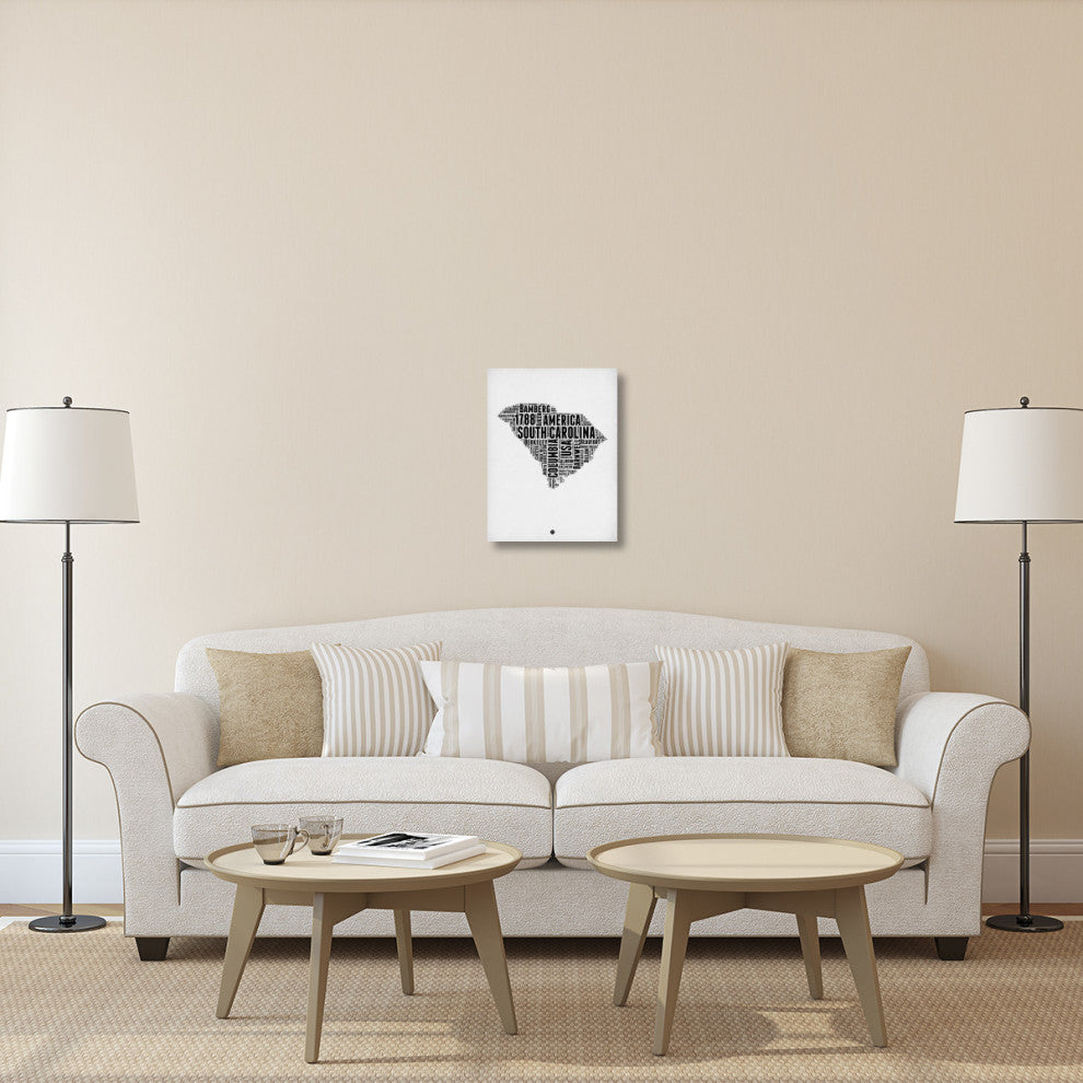 "South Carolina Word Cloud 1" Fine Art Print