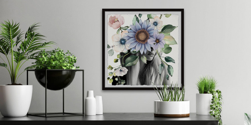"Magnificent Bloom" Framed Painting Print, 18"x18"