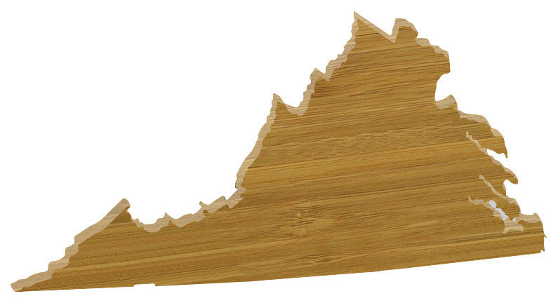 State Shaped Cutting Boards, Black Richlite, Virginia