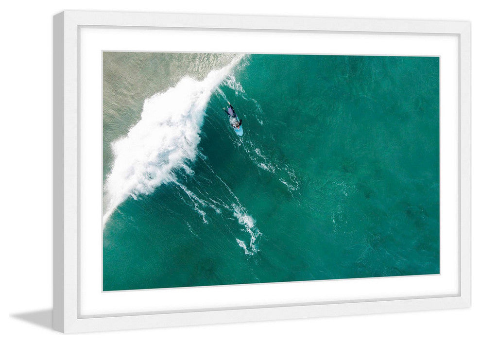 "Big Wave" Framed Print by Karolis Janulis