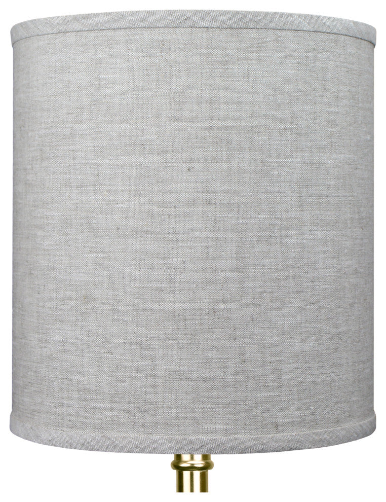 FenchelShades Drum Lampshade 11"x11"x12", Designer Linen Oatmeal
