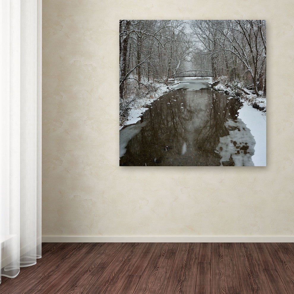 'Winter Bridge' Canvas Art by Kurt Shaffer