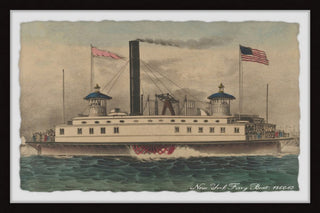 "American Ship" Framed Painting Print, 36x24
