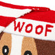 2pk 14"L Hooked 3D Meow and Woof Pillow