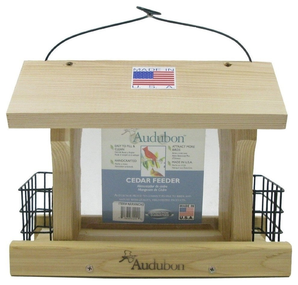 Woodlink Audubon Ranch Bird Feeder With Suet, Large, 5 lb