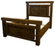 Barnwood Style Timber Peg Panel Bed, Woodland Smoke, Queen