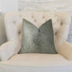 Venetian Silver Handmade Luxury Pillow, 26"x26"