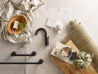 Moen YB0286 Doux 9" Wall Mounted Towel Bar - Matte Black