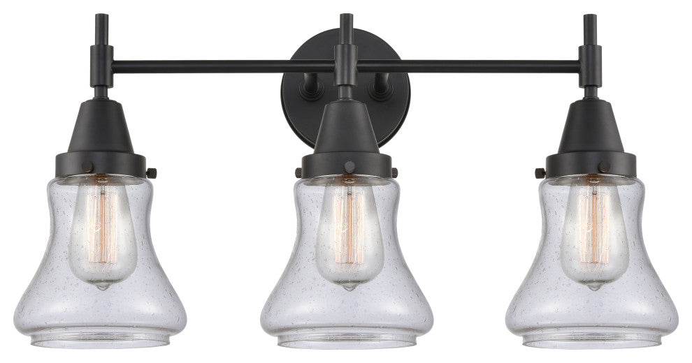 INNOVATIONS LIGHTING 447-3W-BK-G194 Caden 3 Light 26 inch Bath Vanity Light