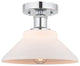 Innovations 616-1F-PC-G131 Orwell 1 Lt 8.375" Semi-Flush Mount, Polished Chrome