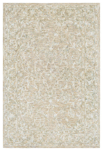 Surya Shelby SBY-1000 9'x13' Rug, Cream/Medium Gray/Mustard/Light Gray