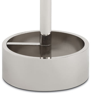 Myles Accent Table Large, Polished Nickel