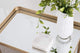 Modern Mirrored Tray Side Table
