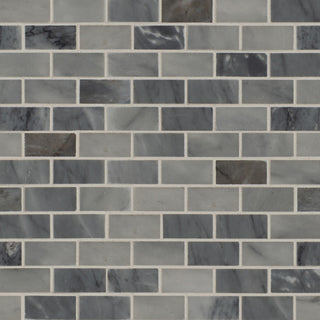 Carrara Classique Brick 1X2 Honed Mosaic, 10 Sheets
