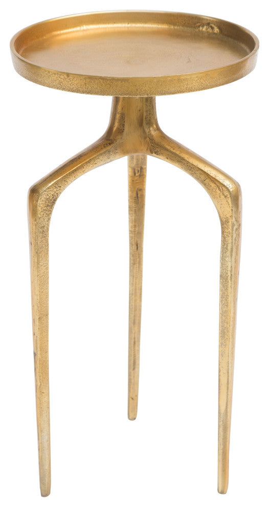 Set of 2 Como Accent Tables Antique Gold