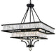 Shalia 8 Light Chandelier With Black Finish