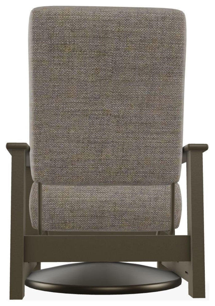 Leeward Deep Seat Outdoor Hidden Swivel Rocker, Cast/Beachwood