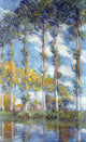 Claude Oscar Monet Poplars, 18"x27" Wall Decal Print