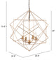 Pendant Ceiling Light Fixture, Steel Metal, Gold, Kitchen Lounge Cafe Bistro