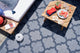 Nourison Easy Care 5' x 7' Denim Blue Modern Area Rug