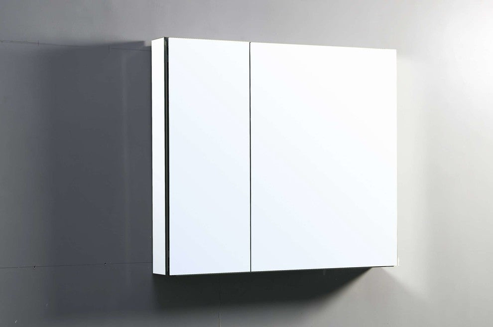 Confiant 30" Mirrored Medicine Cabinet Recessed or Surface Mount