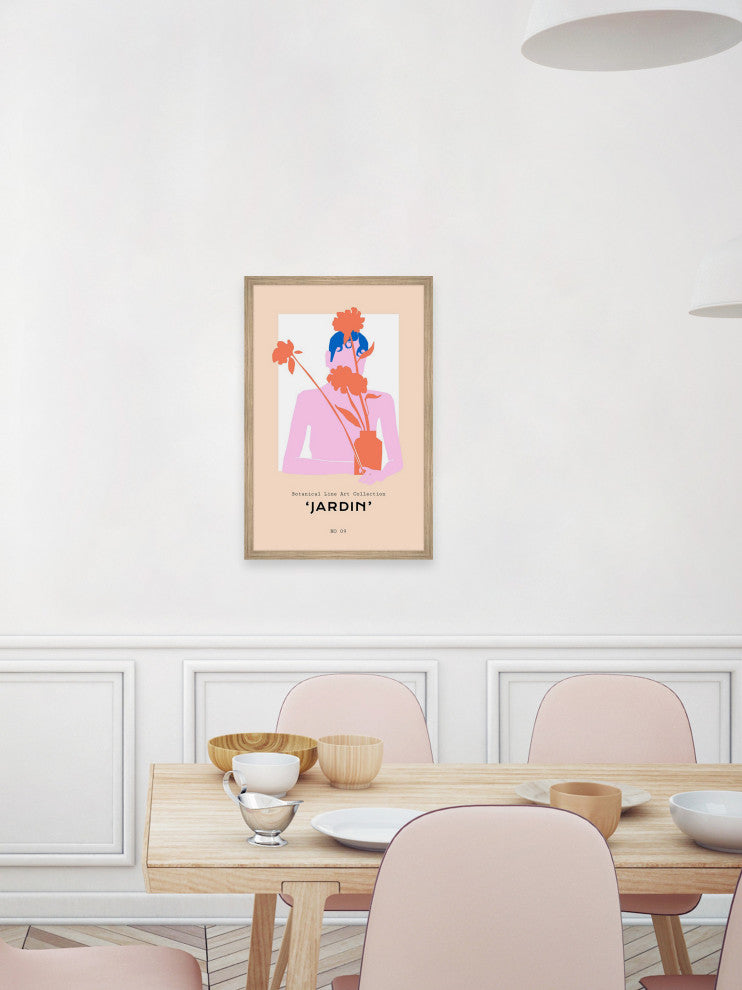 "Jardin No 09" Framed Painting Print, 12x18