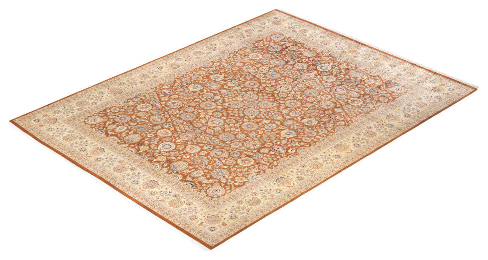Mogul, One-of-a-Kind Hand-Knotted Area Rug Yellow, 9'1"x12'1"