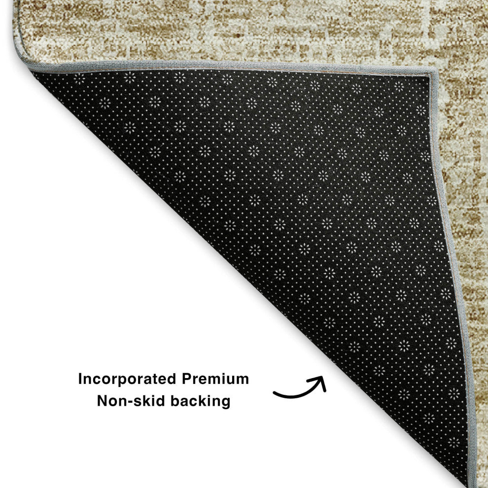 Premium Machine Washable Mayfield AMF637 Beige 8' x 10' Rug