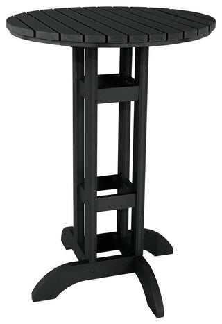 Round 30" Diameter Bar Dining Table, Black