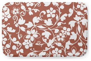 34" x 21" Evelyn Bathmat, Rust