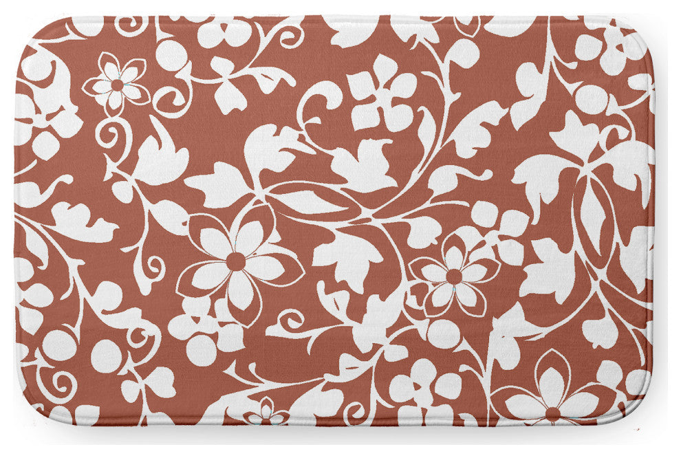 34" x 21" Evelyn Bathmat, Rust