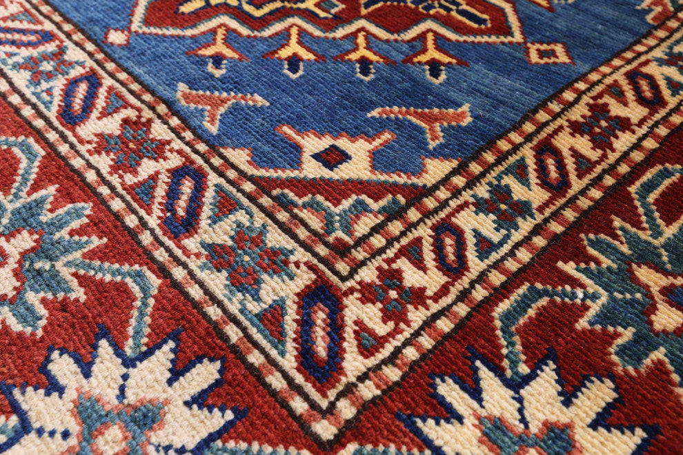 Runner Super Kazak Hand-Knotted Rug 2' 8" X 9' 11" Q11039
