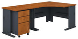 Series A 48W Corner Desk With 36W Return And Mobile File Cabinet