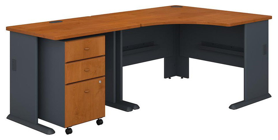 Series A 48W Corner Desk With 36W Return And Mobile File Cabinet