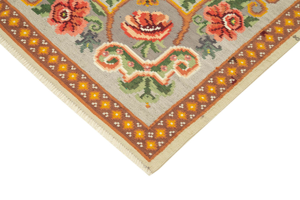 Rug N Carpet - Handmade Moldovan 5' 2'' x 7' 6'' Unique Flatweave Kilim Rug