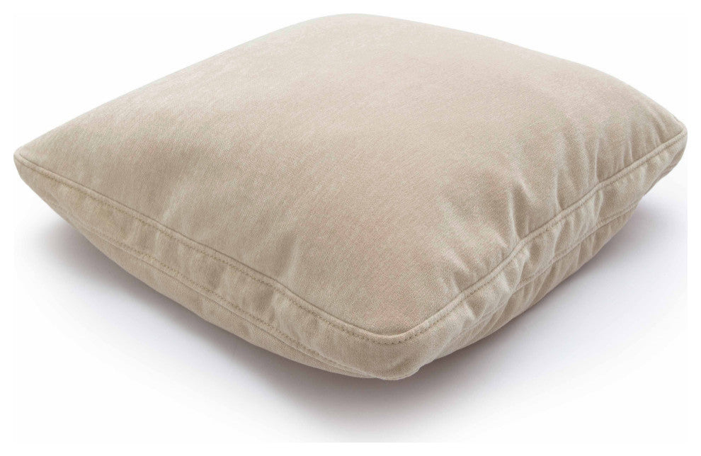 Tipsy Rose Floppy Pillow, Taupe, 20x20"
