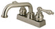Kingston Brass 2-Handle Laundry Faucet, Brushed Nickel