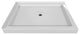 Valley Acrylic Double Threshold Acrylic Center Drain Shower Base 48", White, 48"