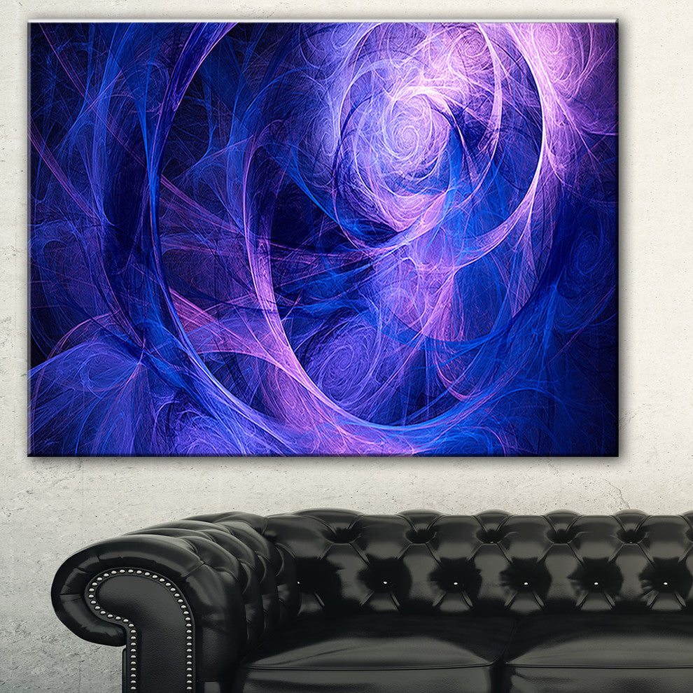 "Bright Blue Stormy Sky" Abstract Digital Art Canvas Print