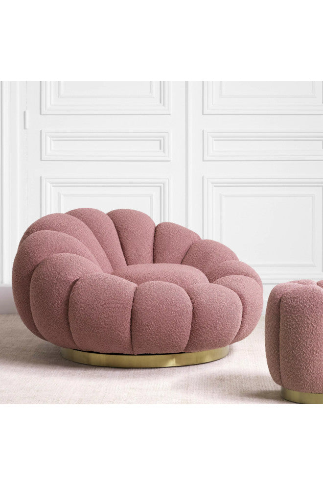 Flower Design Swivel Chair | Eichholtz Mello, Pink