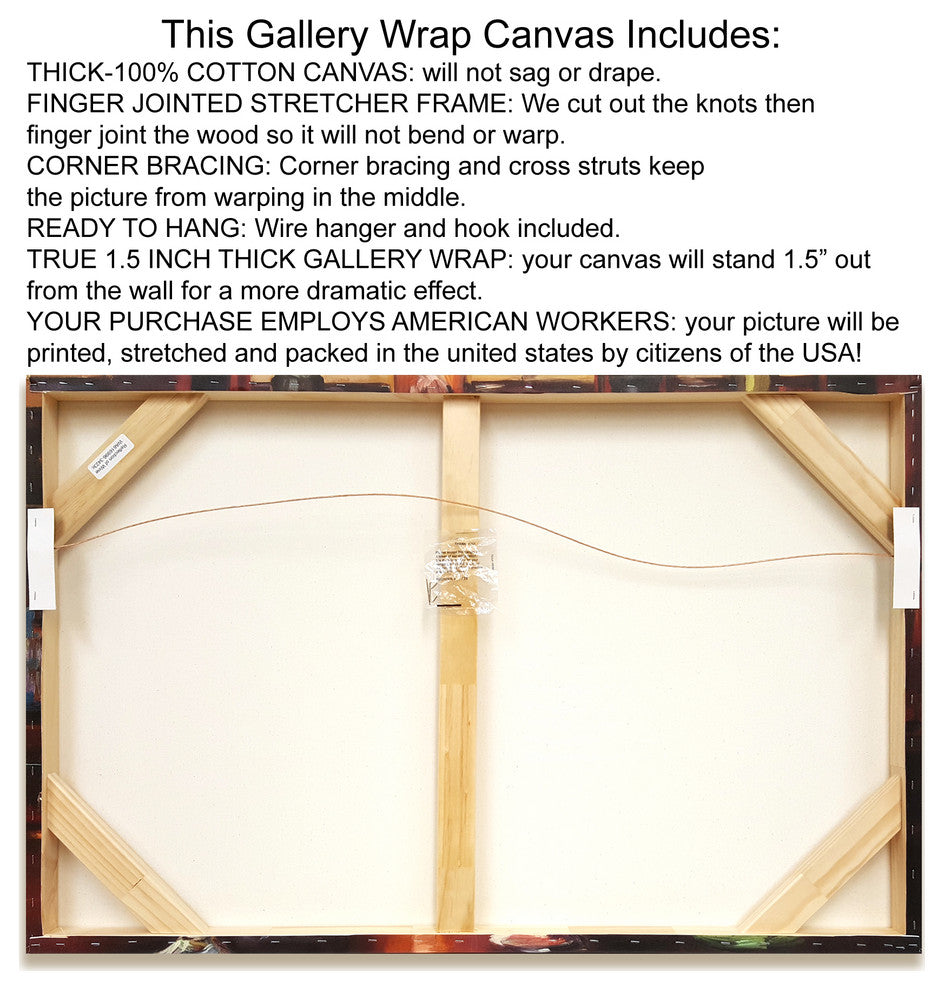 The New Guy by Chris Miles, Print on Canvas, 40"x15"